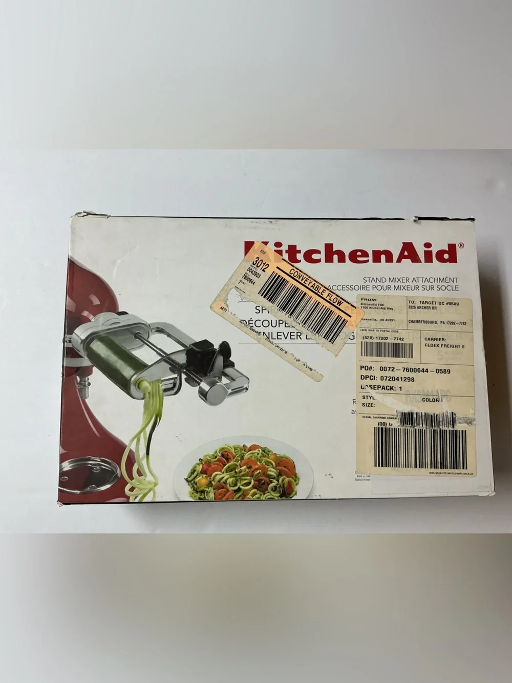 KitchenAid/ 5 BLADE SPIRALIZER WITH PEEL, CORE AND SLICE
